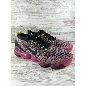 Women's Nike Air Vapormax Flyknit 3 Pink Blast Sneakers Sz 8 Athletic Gym EUC!